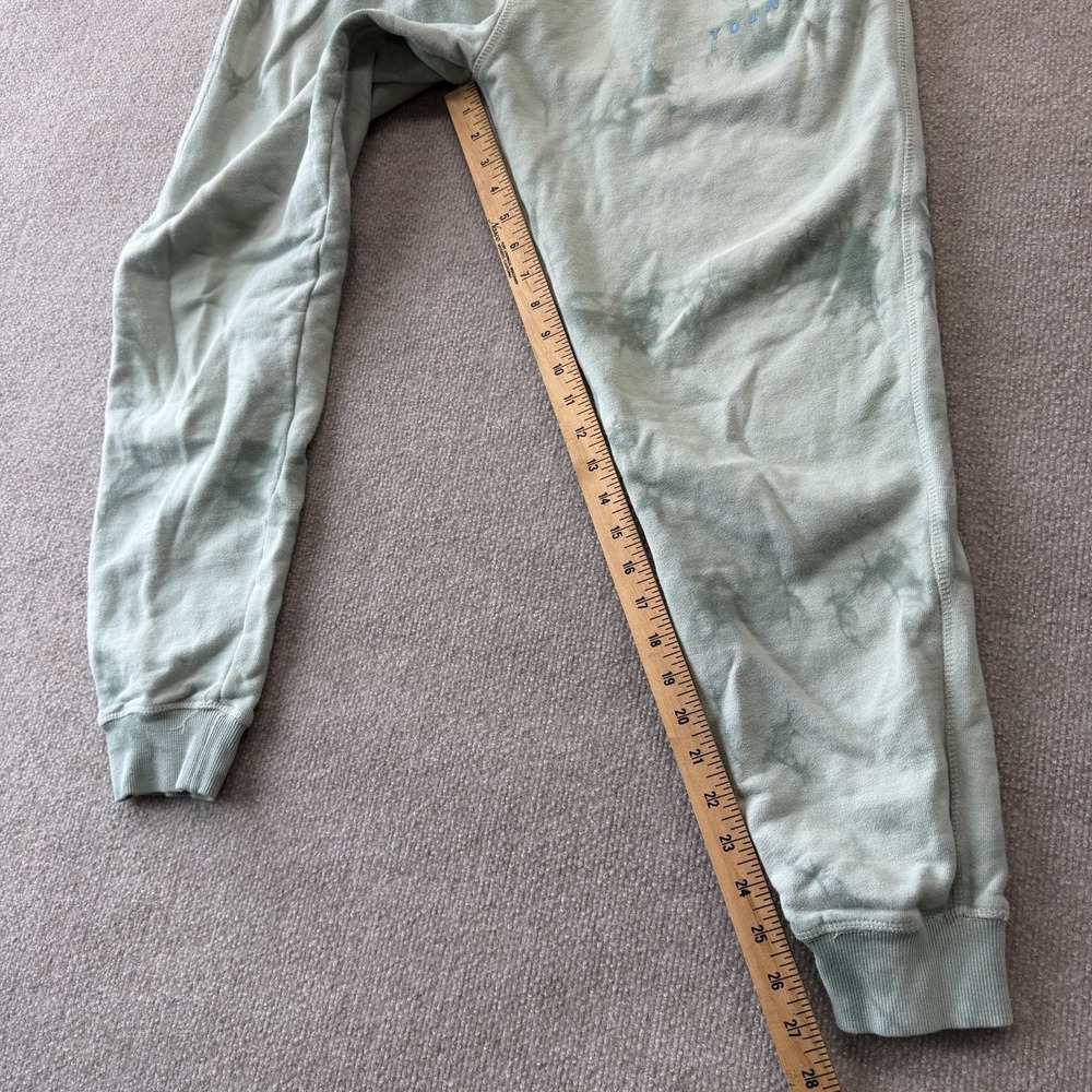 YoungLA Woman's Large Tie Dye Jogger Sweatpants Green 100% Cotton - Picture 4 of 9